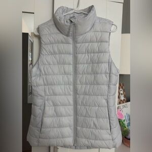 Light Grey Old Navy Active Puffer Vest